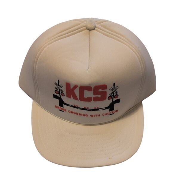 Other - Vintage Kansas City Southern KCS Trucker Hat Snapback White